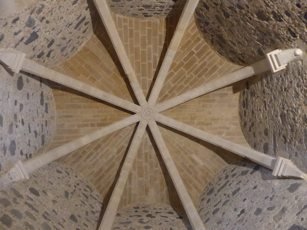 Ceiling of the Flag Tower at the Castello Ursino castle