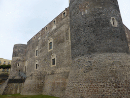 South side of the Castello Ursino castle and its moat
