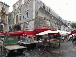 The Pescheria di Catania fish market at the Piazza Alonzo di Benedetto square