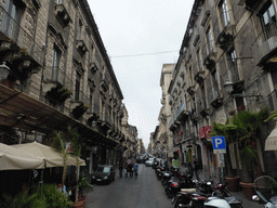 The Via Giuseppe Garibaldi street, viewed from the Piazza del Duomo square
