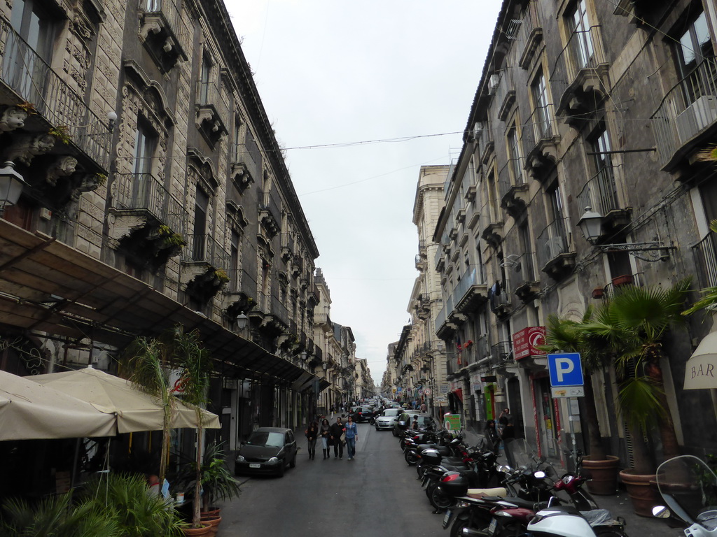 The Via Giuseppe Garibaldi street, viewed from the Piazza del Duomo square