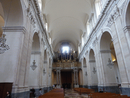 Nave and organ of the Cattedrale di Sant`Agata cathedral
