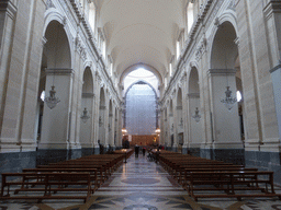 Nave, apse and altar of the Cattedrale di Sant`Agata cathedral