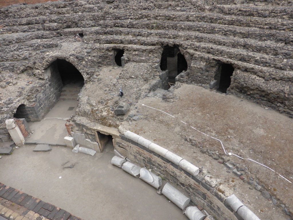 Catacombs of the Roman Amphitheatre at the Piazza Stesicoro square