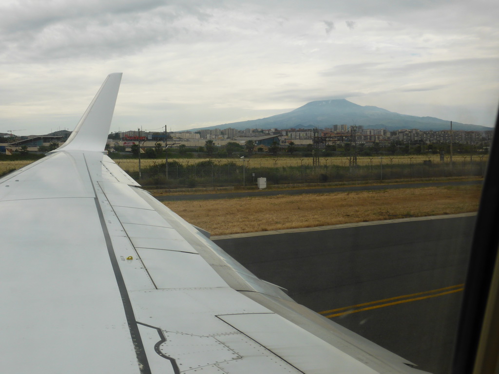 Mount Etna and surroundings, viewed from the airplane to Amsterdam
