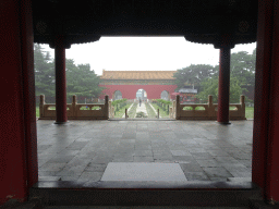 The back side of the Gate of Tomb at the Changling Tomb of the Ming Dynasty Tombs, viewed from the Gate of Eminent Favour
