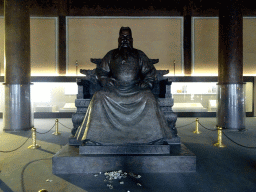 Copper Statue of the Yongle Emperor in the Hall of Eminent Favour at the Changling Tomb of the Ming Dynasty Tombs
