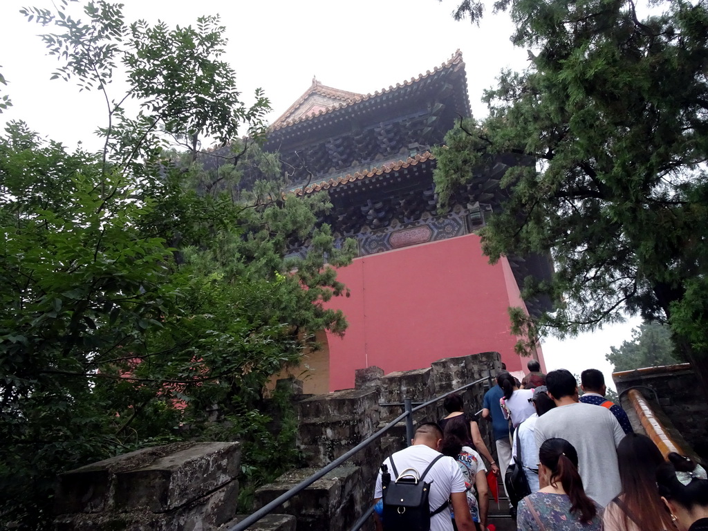 Staircase at the east side of the Soul Tower at the Changling Tomb of the Ming Dynasty Tombs