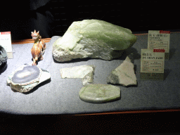 Jade rocks and sculptures in the jade workshop at Jingyin Road