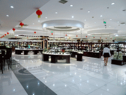 Interior of the shop at the jade workshop at Jingyin Road