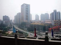 View on the city center from Tianxin Pavilion