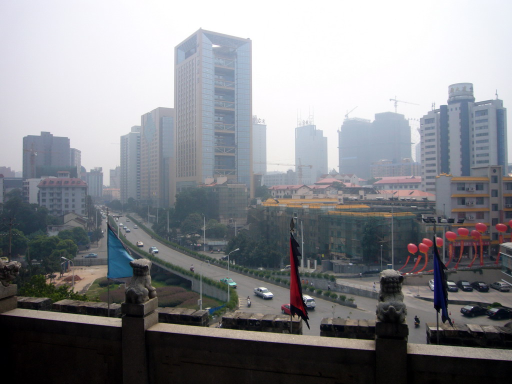 View on the city center from Tianxin Pavilion