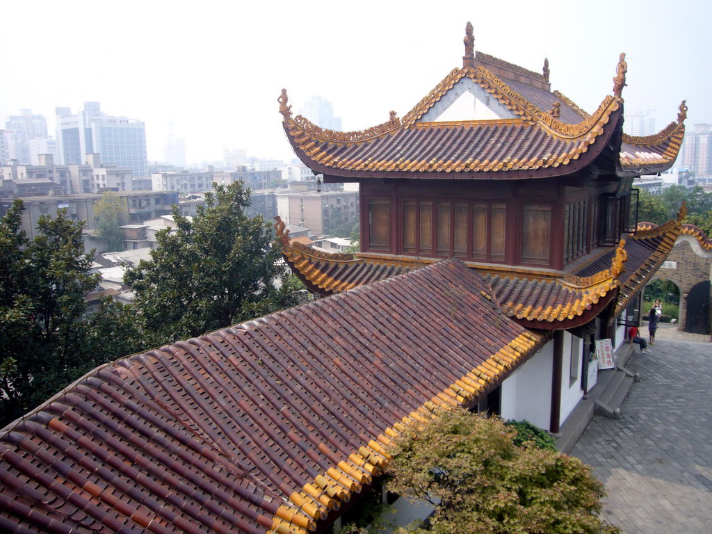 Tianxin Pavilion and view on the city center