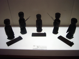 Wooden figurines of musicians in the Hunan Provincial Museum