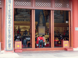 Front of the central hall of the Yongqing Temple