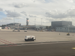 The Rotterdam The Hague Airport, viewed from the airplane