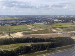 The town of Berkel en Rodenrijs, viewed from the airplane from Rotterdam