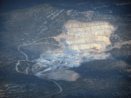 Mine near the town of Mravinca, viewed from the airplane from Rotterdam