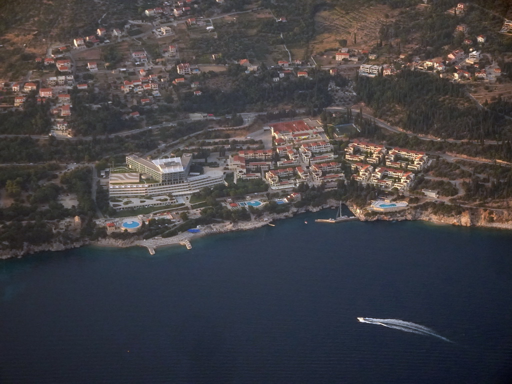 The town of Oraac, viewed from the airplane from Rotterdam