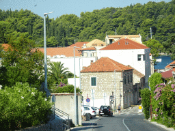 Houses at the Put od Cavtata street at Cavtat, viewed from the tour bus to Perast