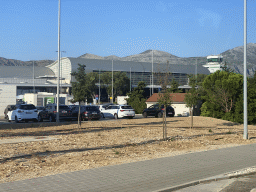Front of Dubrovnik Airport, viewed from the bus from the Grand Hotel Park on the D8 road