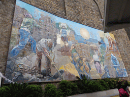Mural painting near the Riomaggiore railway station