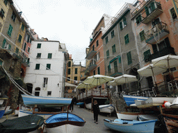 The east side of the harbour of Riomaggiore