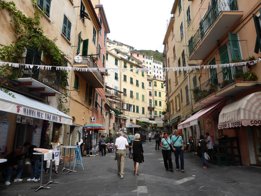 The Via Colombo street at Riomaggiore