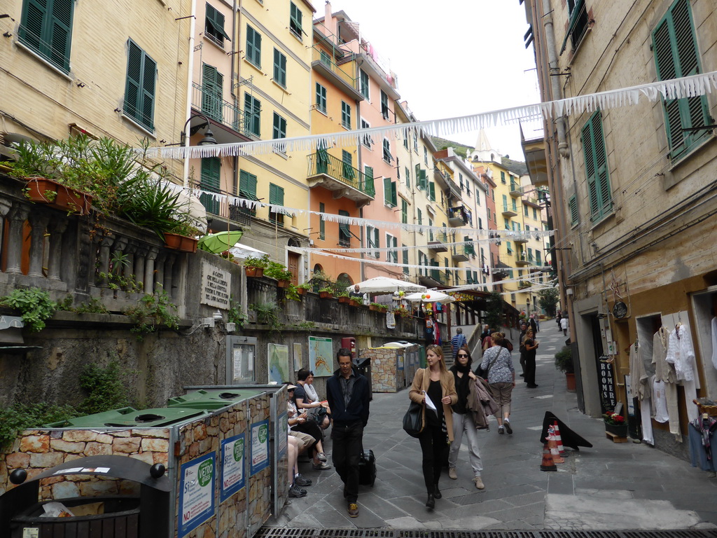 The Via Colombo street at Riomaggiore