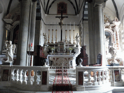 Apse and altar of the Chiesa di San Giovanni Battista church at Riomaggiore