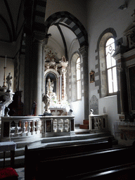 Right side chapel of the Chiesa di San Giovanni Battista church at Riomaggiore