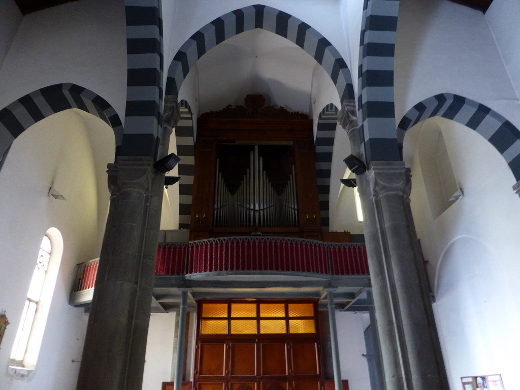 Organ of the Chiesa di San Giovanni Battista church at Riomaggiore