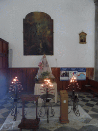 Side altar with statue at the Chiesa di San Giovanni Battista church at Riomaggiore
