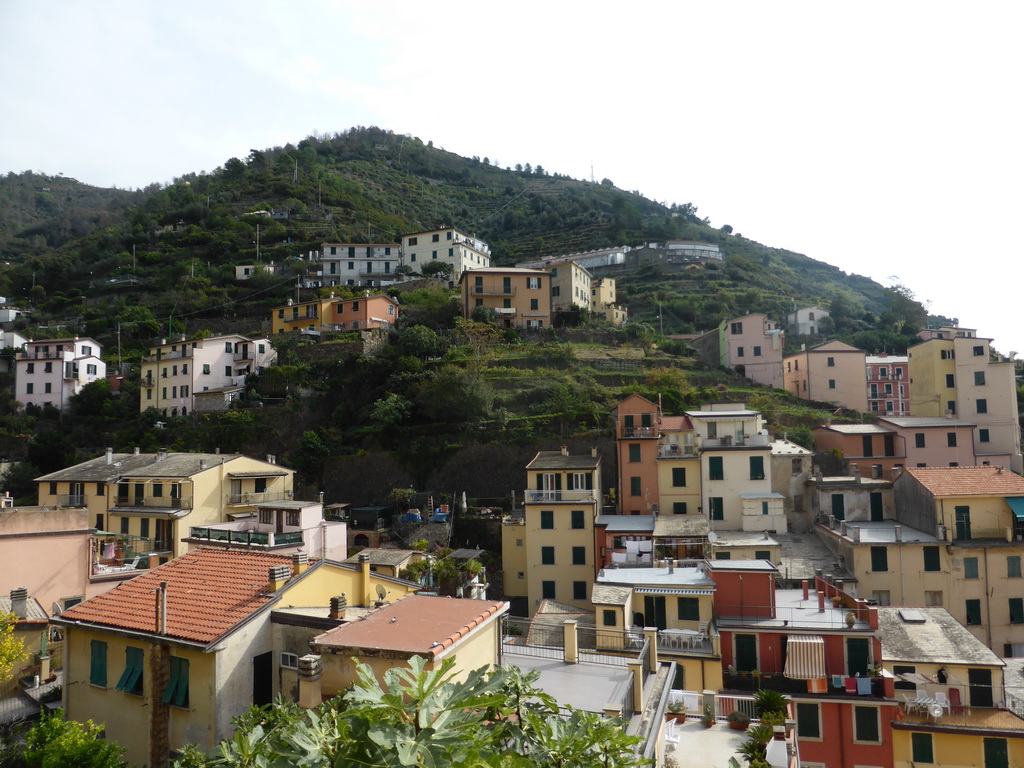 View from the Via Telemaco Signorini street on the upper side of Riomaggiore