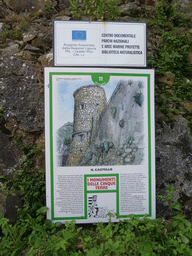Explanation on the Riomaggiore Castle