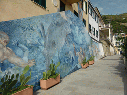 Mural painting at the Via Telemaco Signorini street at Riomaggiore