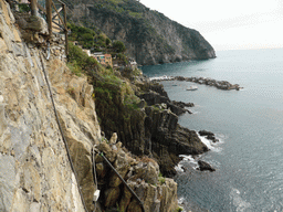 View from the panoramic path on the harbour of Riomaggiore