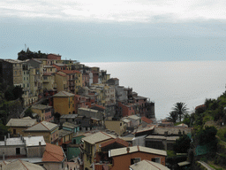 The town center of Manarola, viewed from the Piazza di Papa Innocenzo IV square