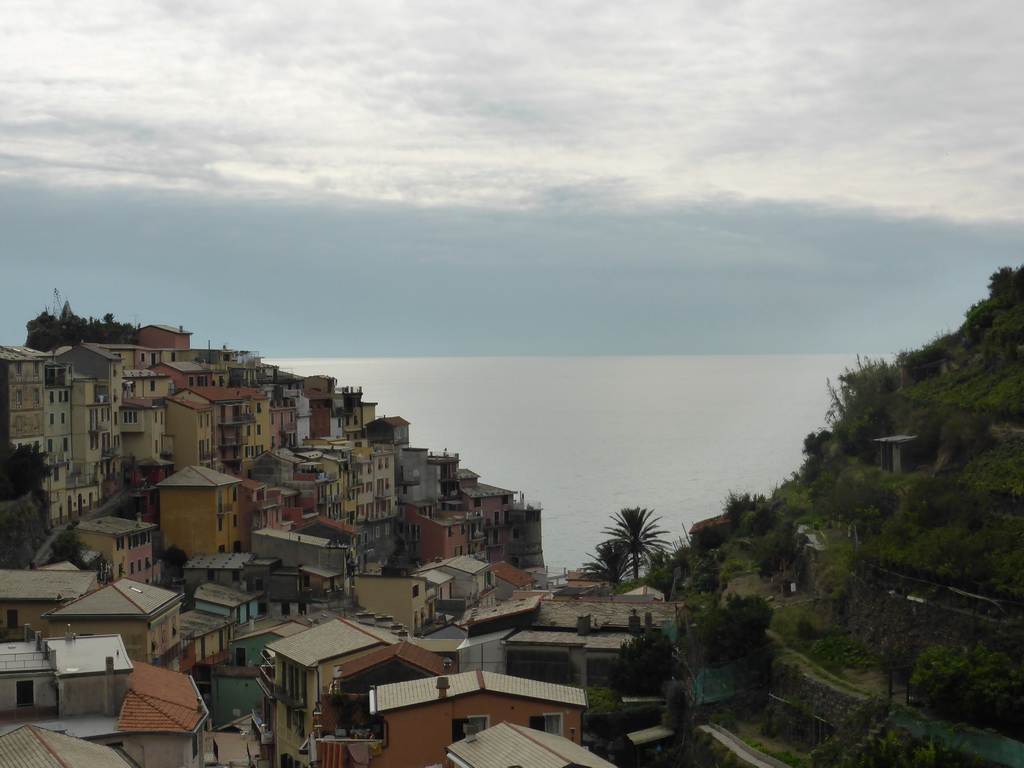 The town center of Manarola, viewed from the Piazza di Papa Innocenzo IV square