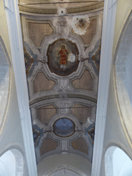 Ceiling of the Chiesa di San Lorenzo church at Manarola