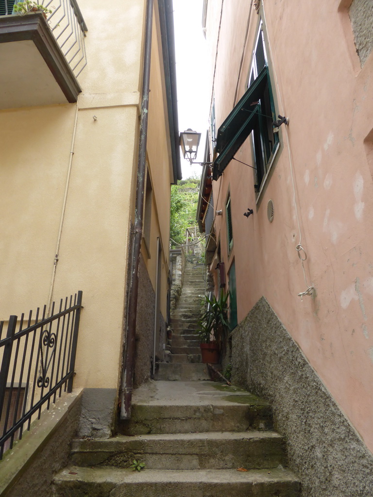 Staircase at the Via Rolandi street at Manarola