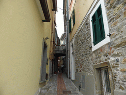 Tim at the Via di Mezzo street at Manarola