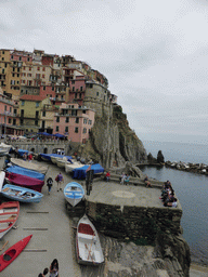 Manarola and its harbour, viewed from the Via dei Giovani path to Corniglia