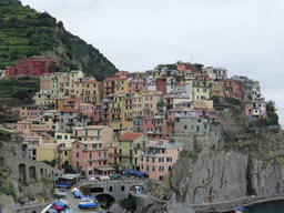 The town of Manarola, viewed from the Punta Bonfiglio hill