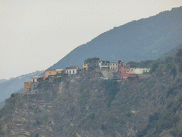 The town of Corniglia, viewed from the Punta Bonfiglio hill at Manarola