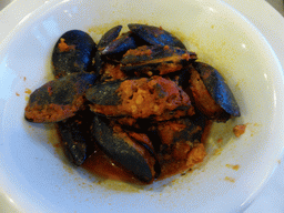 Mussels at the Marina Piccola restaurant at Manarola
