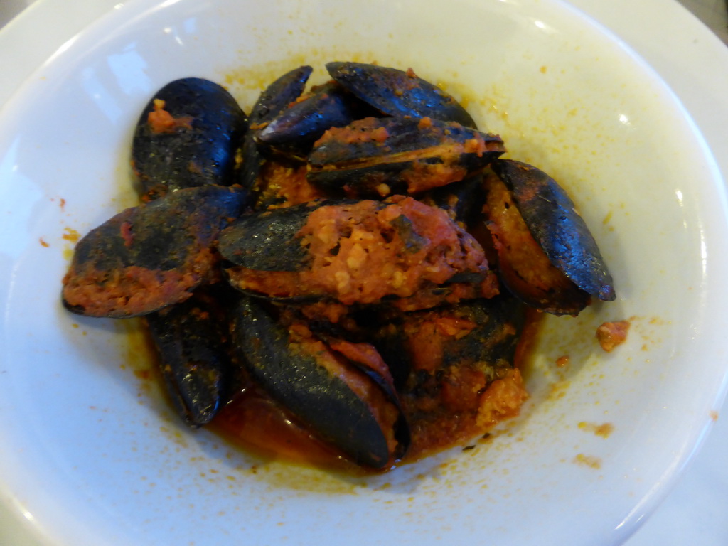 Mussels at the Marina Piccola restaurant at Manarola