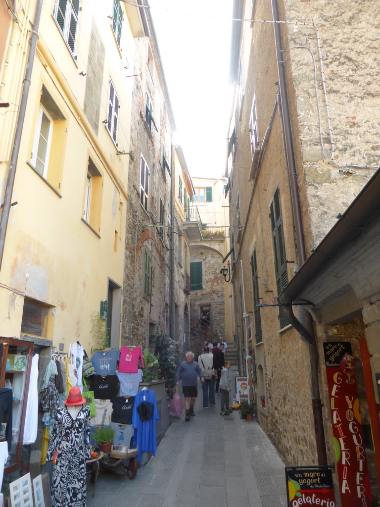 The Via Fieschi street at Corniglia