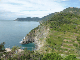 Hills on the north side of Corniglia and Monterosso al Mare, viewed from the Santa Maria Belvedere viewing point