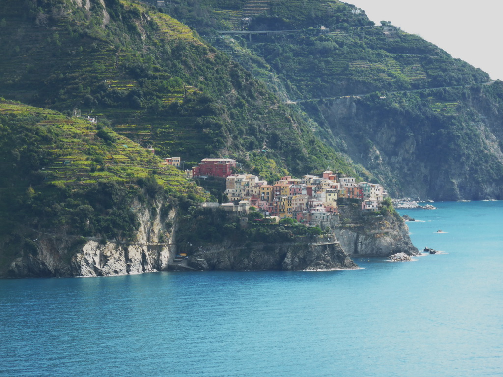 Manarola, viewed from the square behind the Oratory of San Caterina at Corniglia